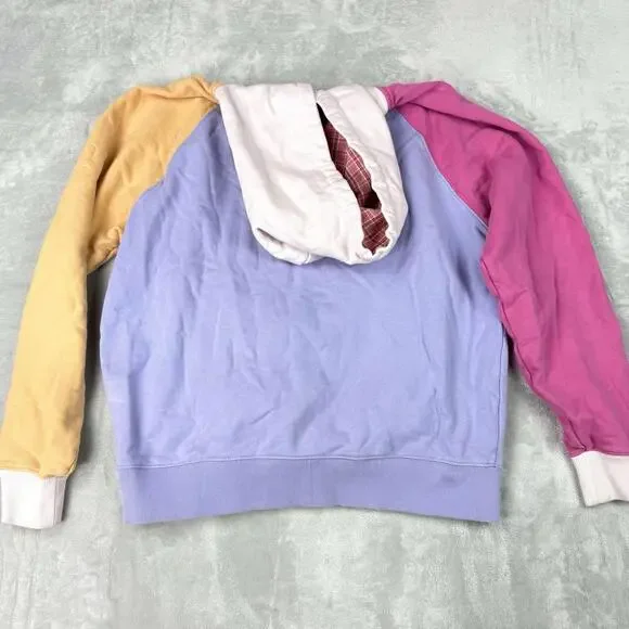 Teddy Fresh x Looney Tunes Colorblock Hoodie Size M Embroidered Graphic Fleece - Picture 3 of 8